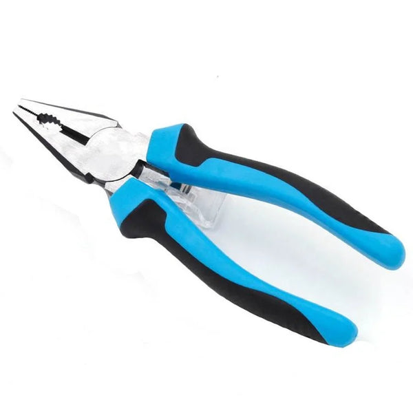Multi Function Combination Pliers with PVC Handle for gripping, cutting, and twisting tasks.
