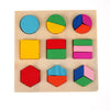 Wooden Shape Matching Peg Puzzle Learning Board