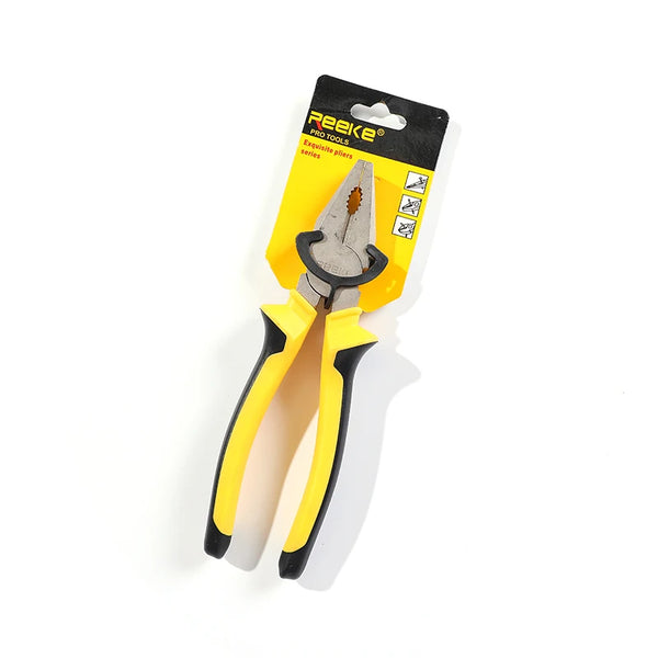 8-Inch Steel Cutting Pliers with ergonomic handles for optimal grip and control in industrial applications.
