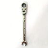 Flexible Head Carbon Steel Ratchet Wrench with a chrome finish for optimal grip and performance.