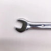 8mm Chrome Vanadium Metric Double End Wrench showing the open end for tightening metric fasteners.