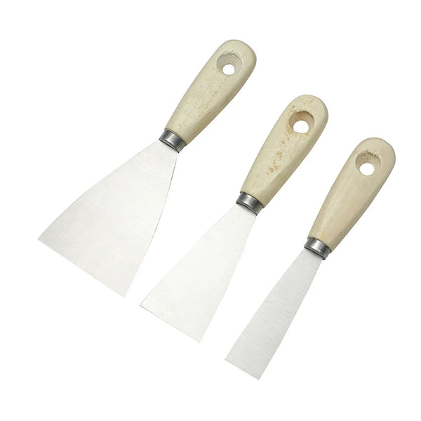 Carbon Steel Putty Knife with Wooden Handle