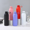 500ml Matte Rubberized Insulated Sports Bottle in various colors including black, pink, red, blue, and white.