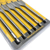 6 Piece Hex Shank Spade Bit Wood Drill Kit with advanced cutting design for precise woodworking tasks.
