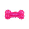 TPR Spiky Bone Dog Chew Toy with Squeaker