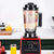 Heavy Crest Stainless Steel Silver Blender in use with colorful ingredients for smoothies and sauces.