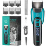 V-208 Rechargeable Professional Pet Hair Clipper with accessories and grooming tools for easy pet grooming at home.