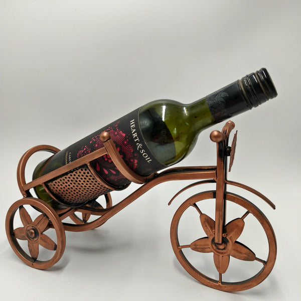 Gold Bicycle Wine Bottle Holder and Display Stand