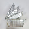 Stack of 3100ml Aluminium Foil Takeaway Containers showcasing their versatility and heat-resistant design.