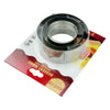 3 Piece Stainless Steel Heart Shape Cookie Cutter Set displayed in packaging for baking decorations and biscuits.
