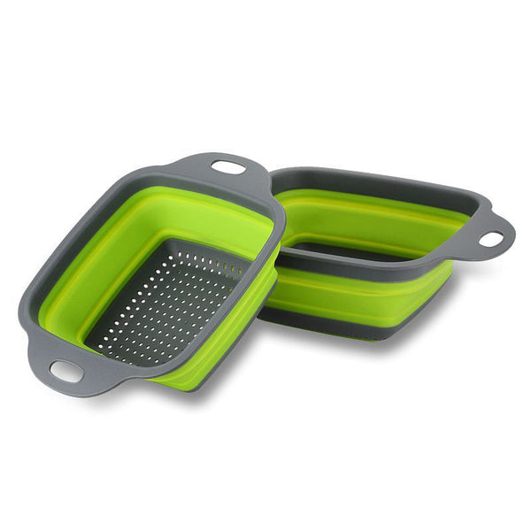 Collapsible Silicone Colander with Handles