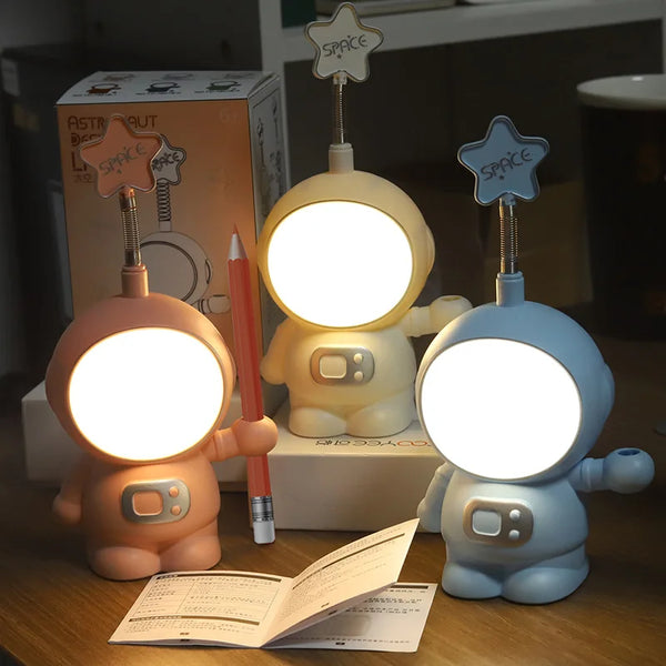 Rechargeable Astronaut Night Light Desk Lamp