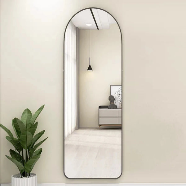 Aluminum Alloy Full Length Arch Floor Mirror