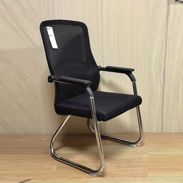 Mesh Back Visitor Office Chair with Armrests for comfortable seating in office environments.