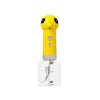 ABS Pet Bubble Machine for Cats and Dogs in a playful yellow design, featuring a fun character head.