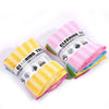 Set of 2 Microfiber Striped Kitchen Tea Towels in vibrant colors for efficient cleaning and drying.