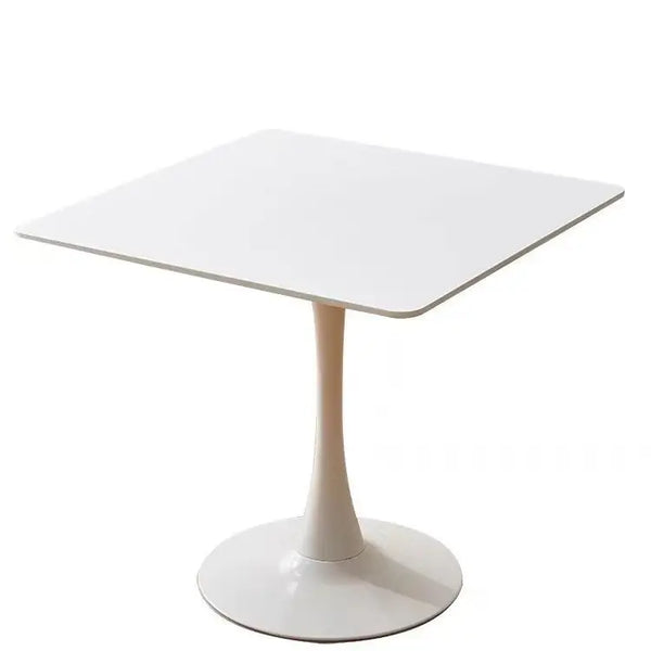 Chinese Style White Console Table with a sleek, modern design featuring a square top and a stylish pedestal base.