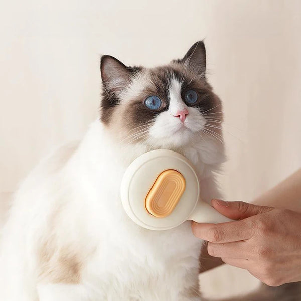Self-Cleaning Pet Grooming Comb