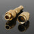 Heavy Duty Brass High Pressure Hose Nozzle showing dimensions and details of the robust design for optimal spraying control.