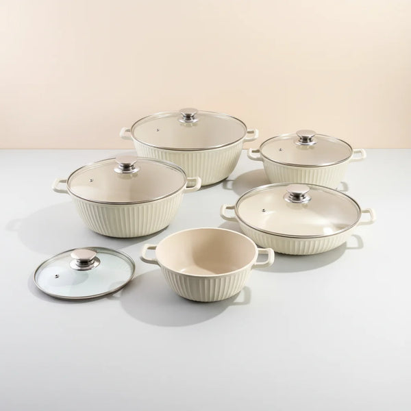 Non-Stick Aluminium Soup Pot with Glass Lid