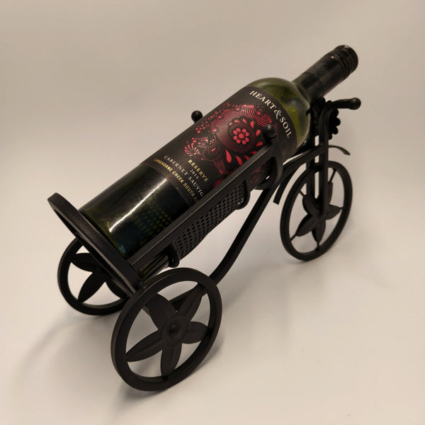 Gold Bicycle Wine Bottle Holder and Display Stand