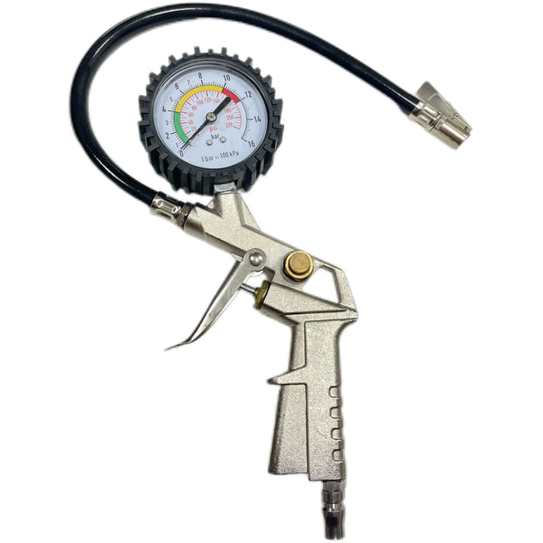 3-in-1 Pressure Inflating Gun with Gauge & Hose