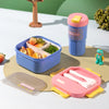 3-Compartment Bento Lunch Box and Cup