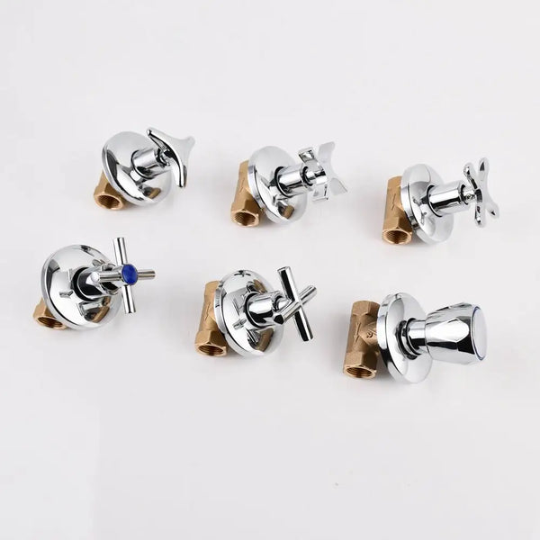 Long Handle Concealed Brass Stop Valve