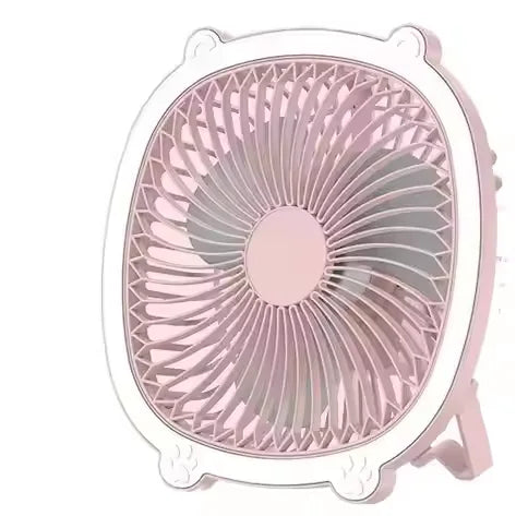 Fresh Color Box Desk USB Fan Rechargeable Cooling Fan in a stylish design for portable air circulation.
