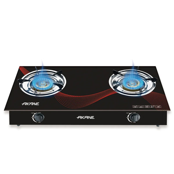 Home Cooking Gas Stove featuring dual burners and adjustable flames for efficient cooking.