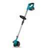 21V Folding Handheld Cordless Lawn Mower with compact design and battery for easy gardening.