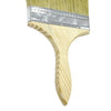 Close-up of an Industrial 6-Inch Wall Painting Brush with a wooden handle and wide bristles.