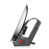 1000W Electric Dry Iron showcased from the side, highlighting its lightweight design and sleek chrome finish.