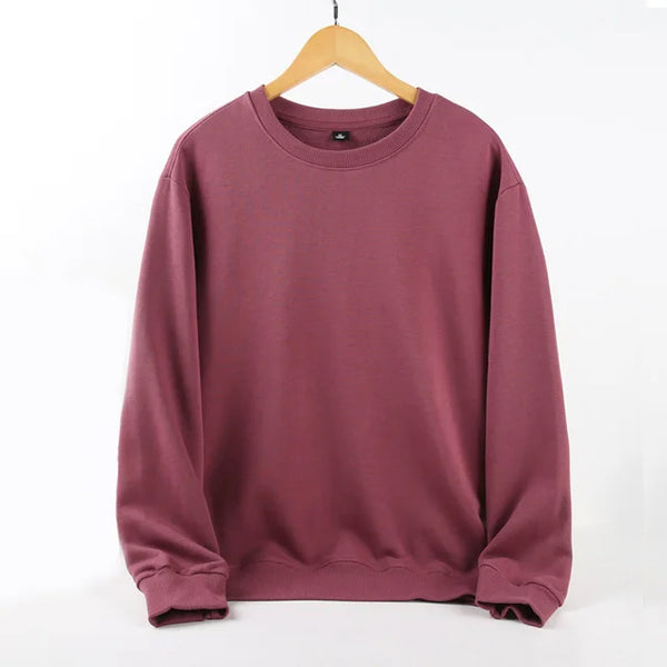 Unisex Oversized Blank Hoodies displayed on a hanger in a cozy maroon color, perfect for everyday wear.