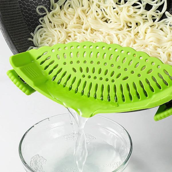 Collapsible Silicone Food Strainer Kitchen Colander