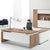 20M Modern Luxury Executive CEO Desk in a stylish office setting with ergonomic chair and elegant lamp.