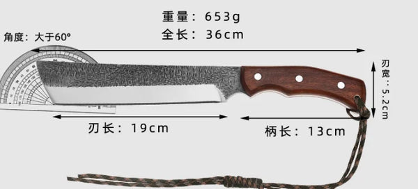 Hand-Forged Outdoor Camping Cleaver