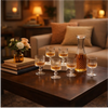 7-Piece Diamond Pattern Glass Water Set