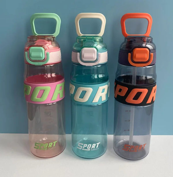 600ml Sport Water Bottle with Straw