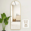 Aluminum Alloy Full Length Arch Floor Mirror