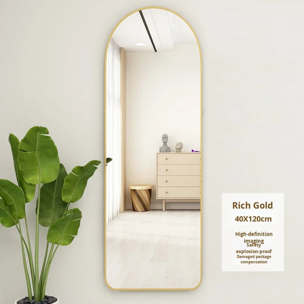 Aluminum Alloy Full Length Arch Floor Mirror
