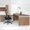 20M Modern Luxury Executive CEO Desk with a stylish office chair and desk lamp, ideal for a powerful workspace.