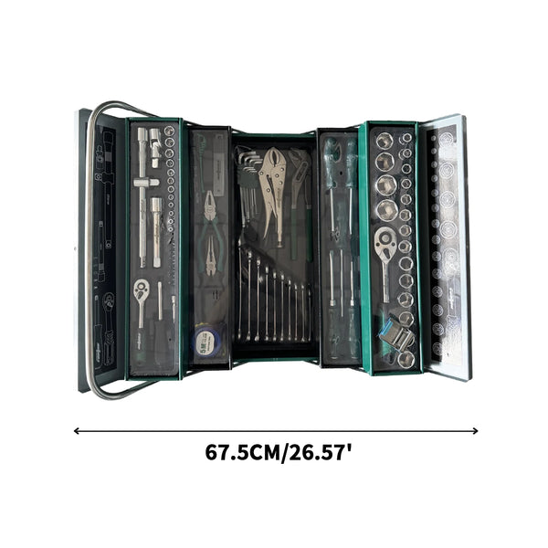 85 Piece Carbon Steel Socket and Wrench Set