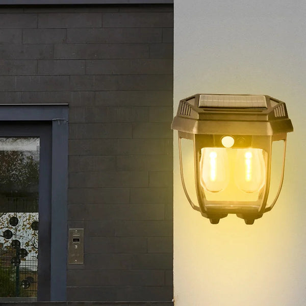 Outdoor Courtyard Solar Powered Wall Lamp