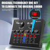 V8S Professional Live Stream External Sound Card with vocal removal feature and audio controls.