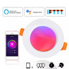 RGB Smart LED Recessed Downlight with smartphone app control and smart home compatibility.