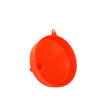 250mm Large Multipurpose Food Grade Plastic Funnel in bright orange color, ideal for safe liquid transfers.