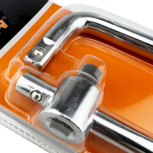 Socket Extension Bar Set with Slide Bar and L-Bar close-up of chrome tool detail.