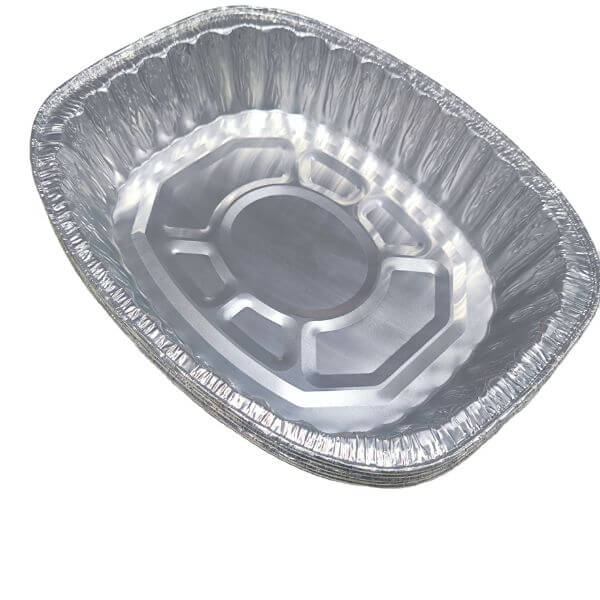 Perfect Dealz Heavy‑Duty Aluminum Foil Roasting Pan – Large Oblong Oven Tray
