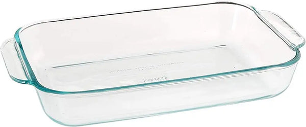 Heat Resistant Clear Oblong Glass Baking Dish